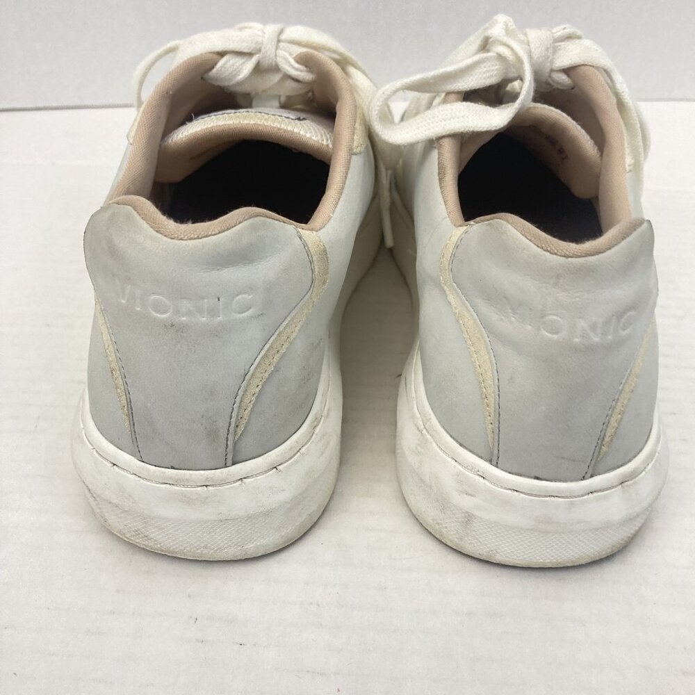 Vionic Elsa Shoes Womens Size 9 Light Gray Leather Comfort Sneakers Casual Low - Picture 7 of 16